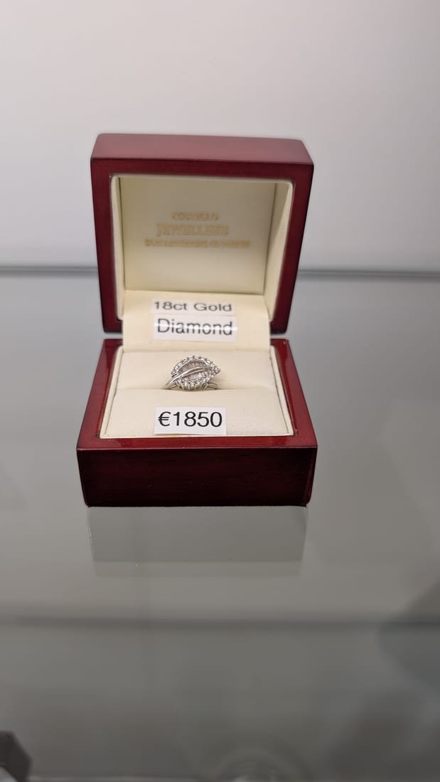 Diamond Cocktail Ring, 18ct Gold, Diamond