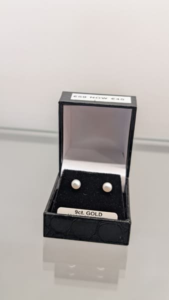 Pearl Studs, 9ct Gold